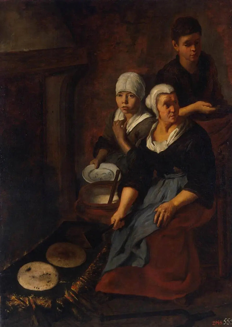 Cozimento de panquecas achatadas - Bartolomé Esteban Murillo