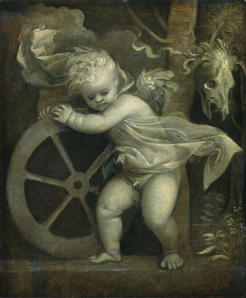 Cupido com a roda do tempo - Titian