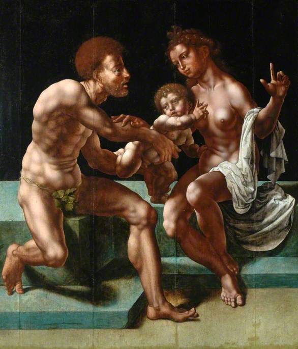 Cybèle implora Saturno para poupar seu filho - Jan Gossaert