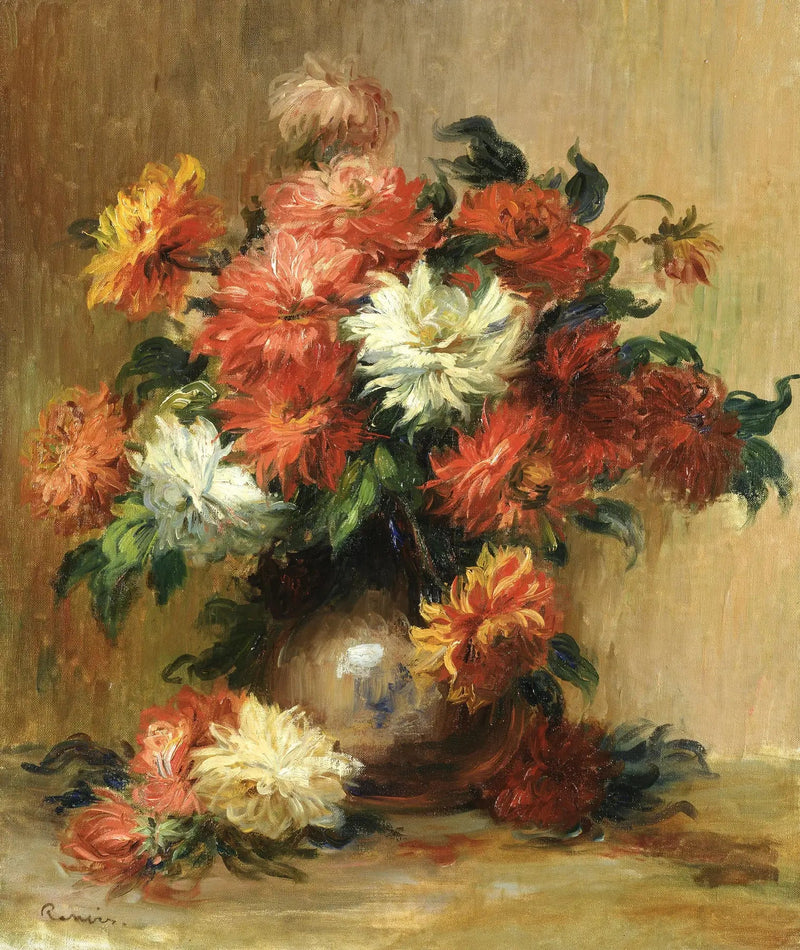 Dálias - Pierre-Auguste Renoir