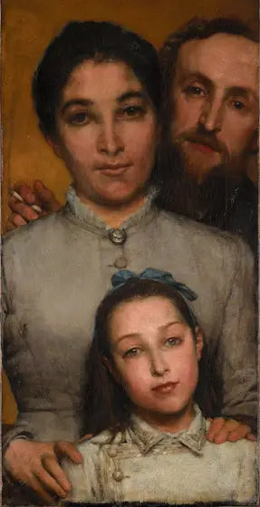Dalou sa femme et sa fille - Lawrence Alma-Tadema - Alpha Reproduction