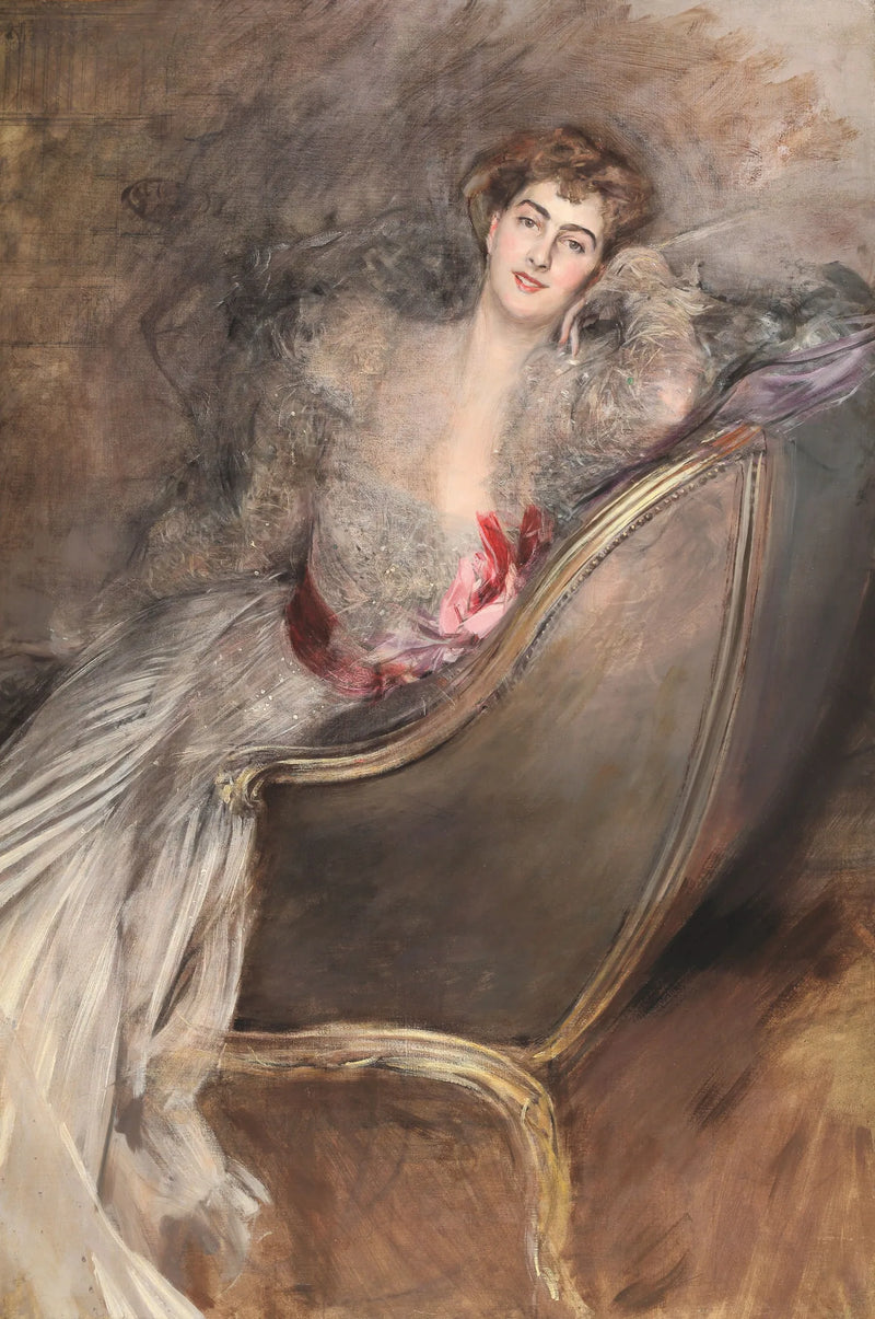 Dama deitada em uma poltrona - Giovanni Boldini