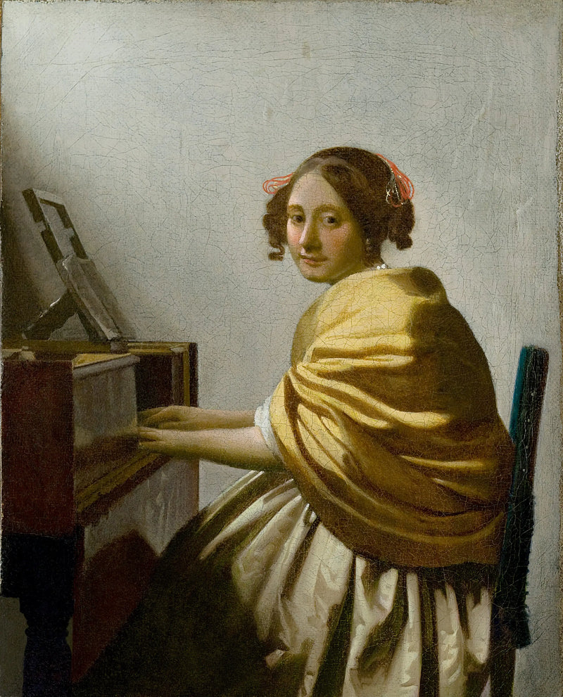 Dama sentada ao virginal - Johannes Vermeer