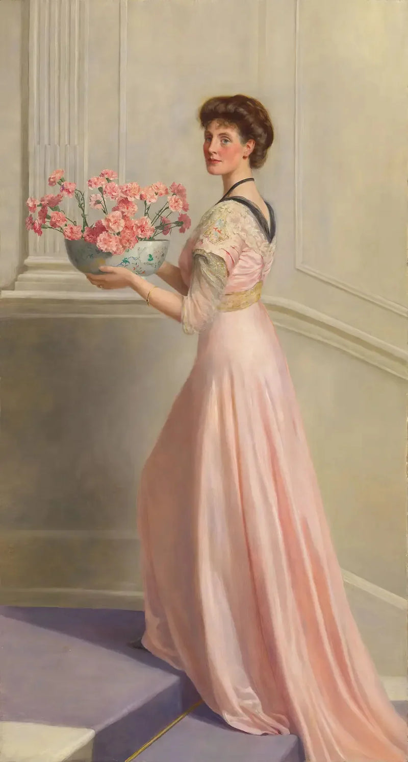 Dama com o vaso de cravos- John Collier