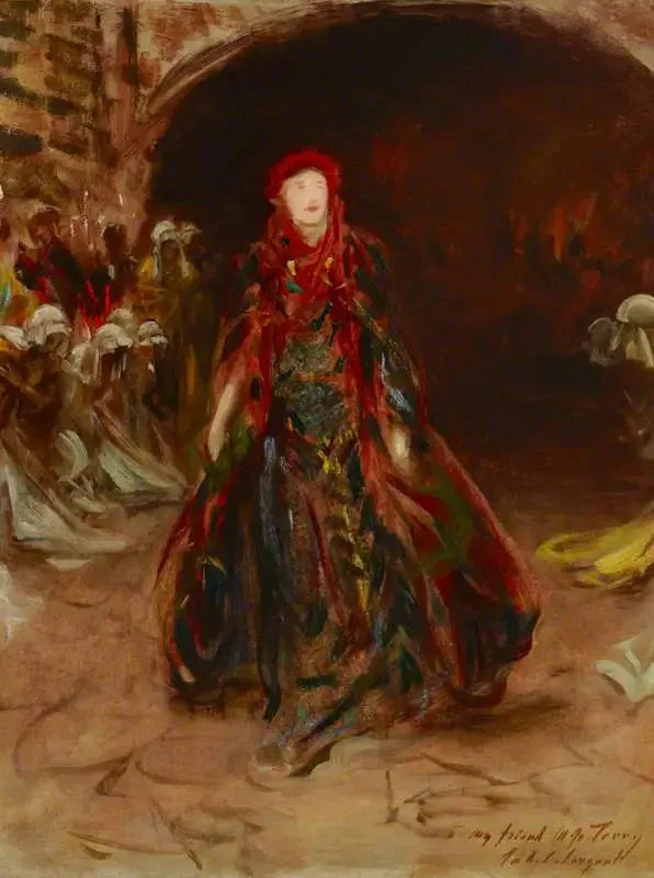 Dame Ellen Terry (1847-1928) no papel de Lady Macbeth em "Macbeth" de William Shakespeare - John Singer Sargent