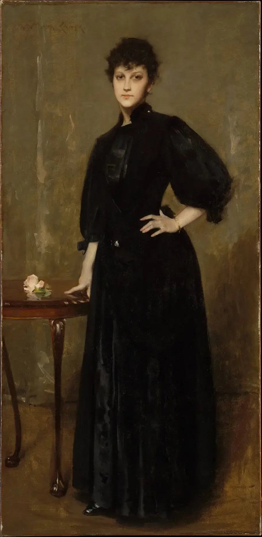 Dama em preto - William Merritt Chase