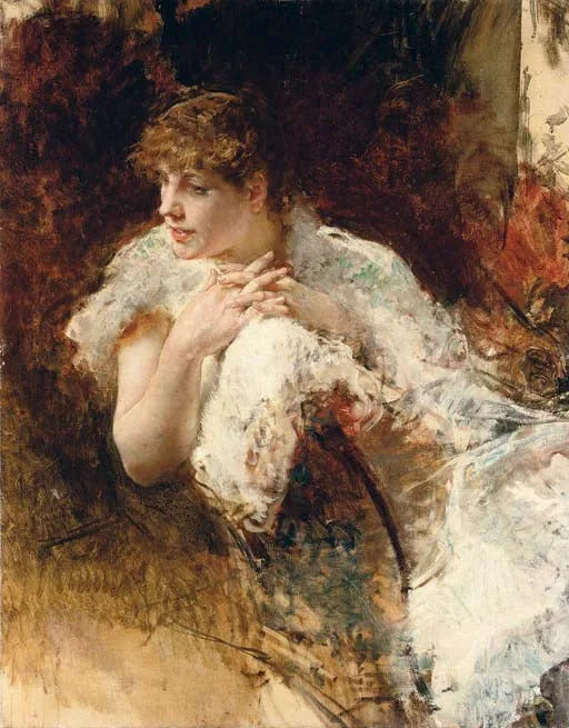 dama napolitana - Giuseppe De Nittis