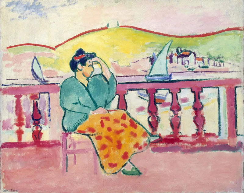 Mulher em um terraço - Henri Matisse