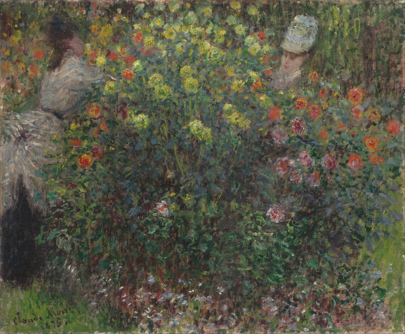 Senhoras em Flores W383 - Claude Monet