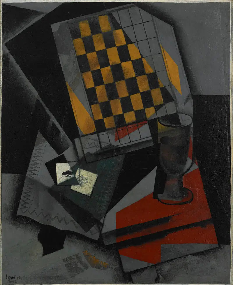 Damier e cartas de jogar - Juan Gris