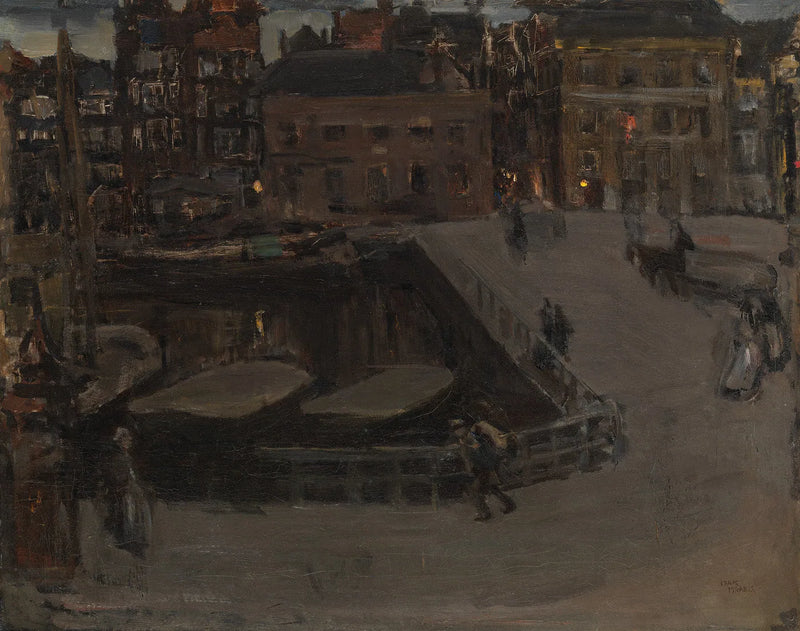Damrak à noite - Isaac Israëls