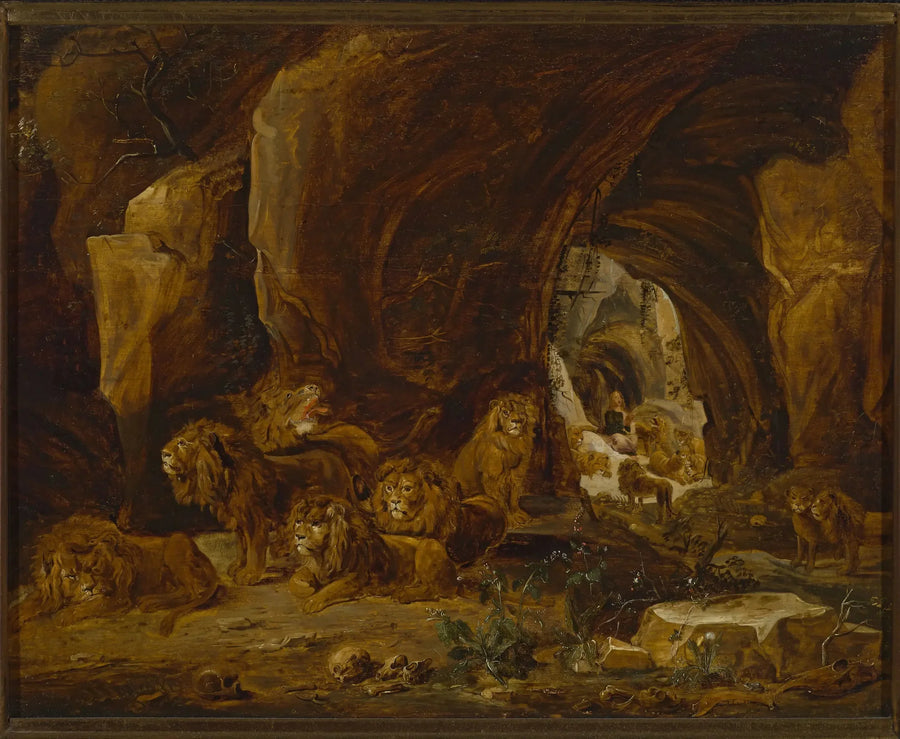 Daniel com os Leões - David Teniers Júnior