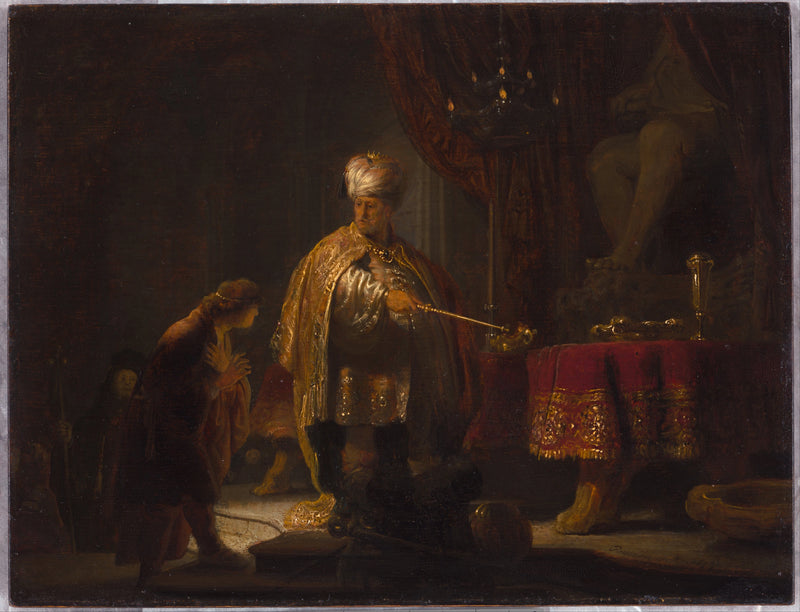 Daniel e Ciro diante do ídolo Bel - Rembrandt