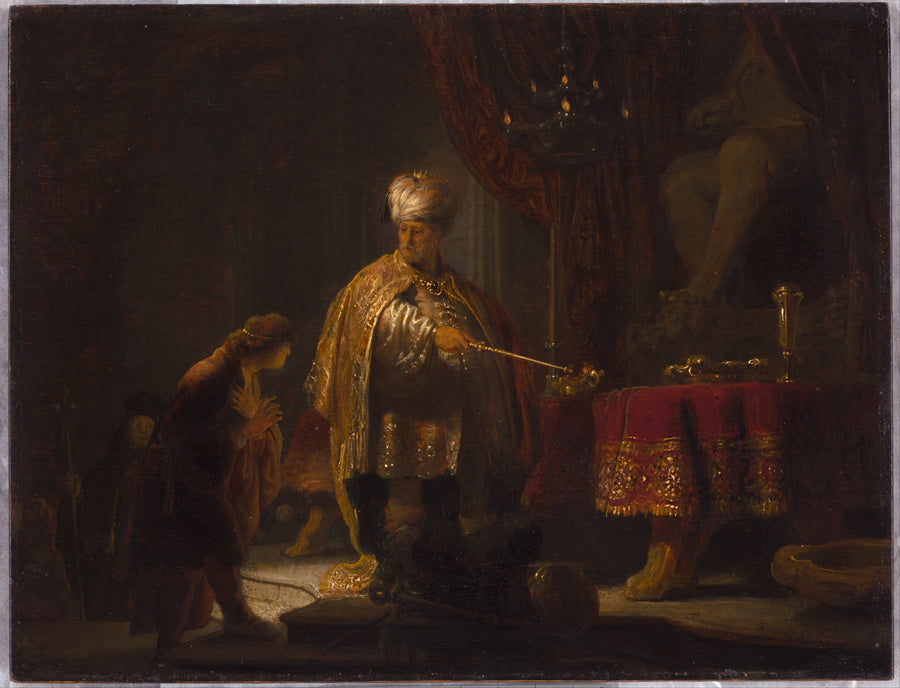 Daniel e Ciro diante do ídolo Bel - Rembrandt
