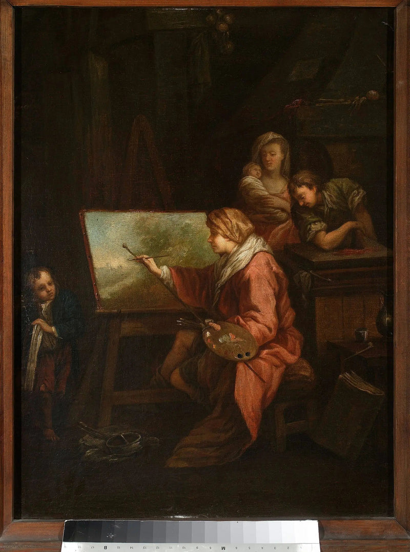 Na oficina do pintor (« O pintor de paisagens » ou « O pintor ao seu cavalete ») - François Boucher