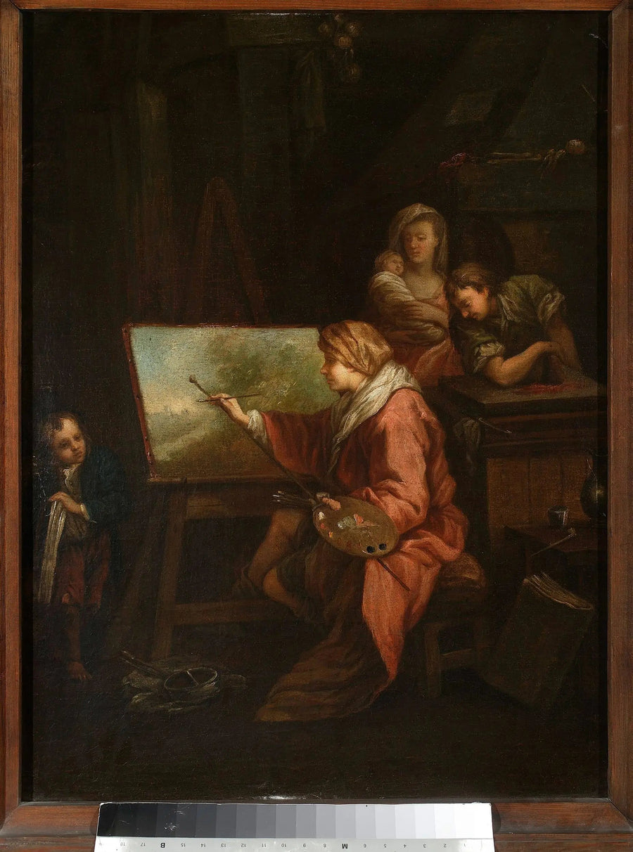 Na oficina do pintor (« O pintor de paisagens » ou « O pintor ao seu cavalete ») - François Boucher