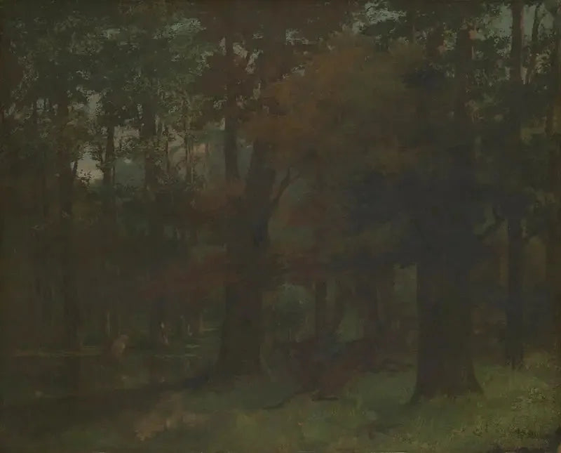Na floresta - Gustave Courbet