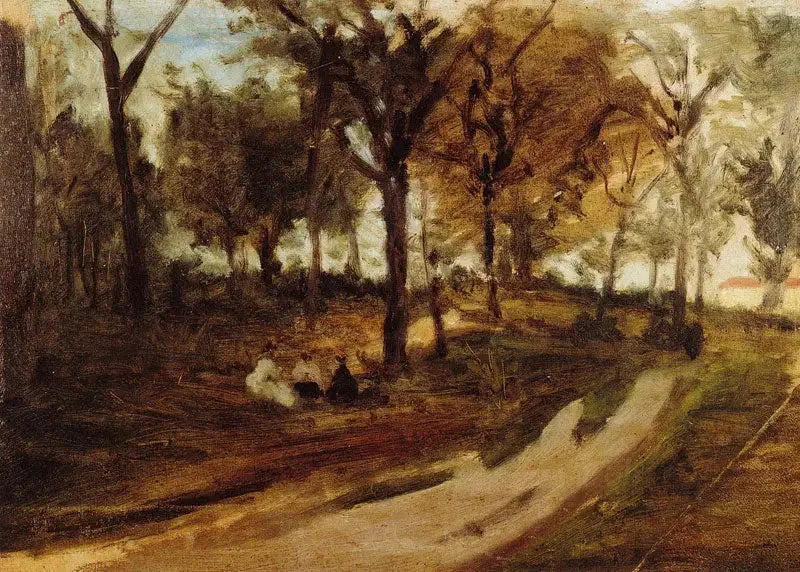 Na floresta, Saint-Cloud - Paul Gauguin