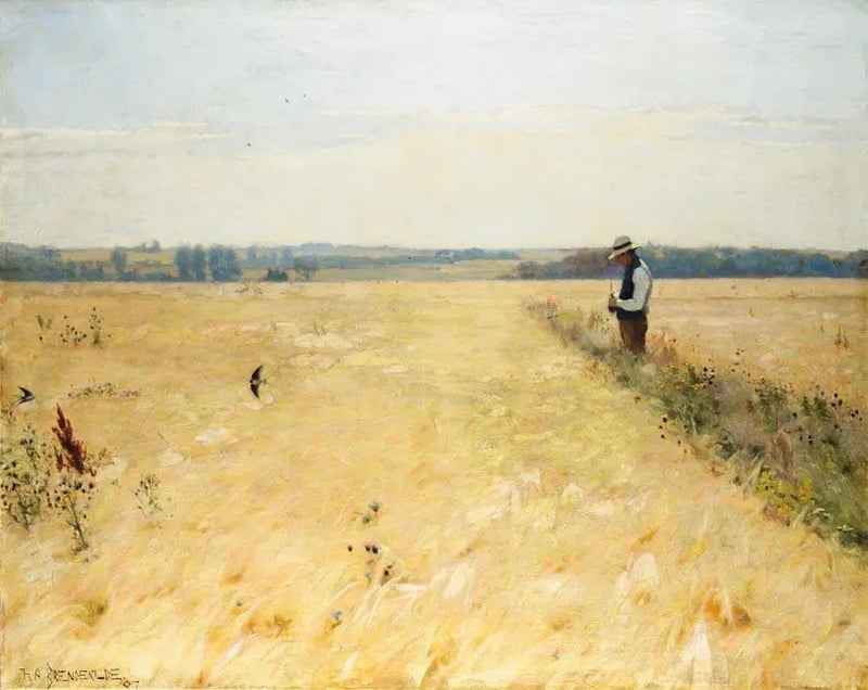 No campo de milho. - H. A. Brendekilde