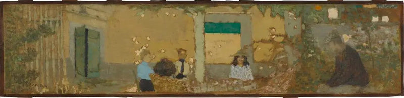 No jardim na casa de Vallotton - Édouard Vuillard