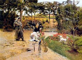 No jardim - Giovanni Boldini