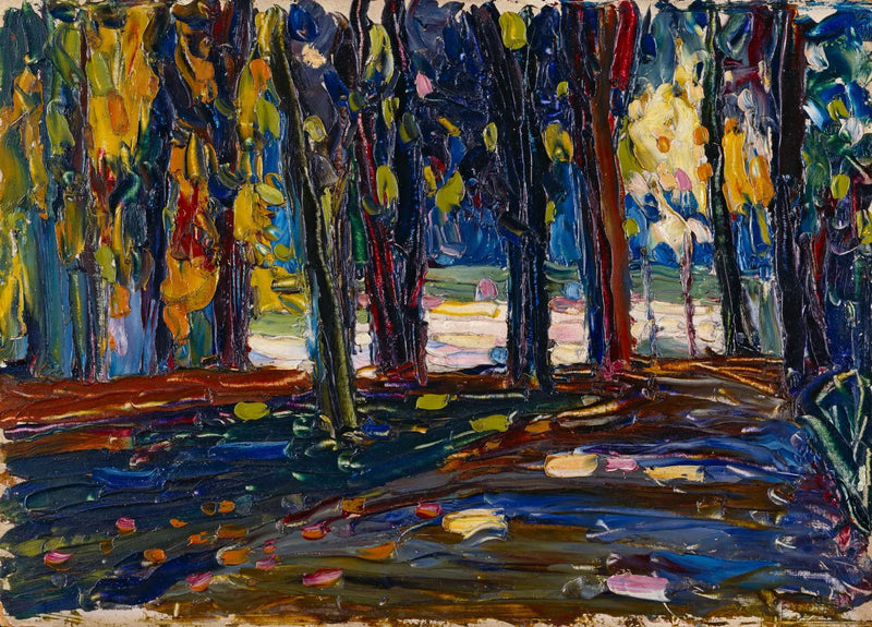 No parque de Saint-Cloud - Outono II - Vassily Kandinsky
