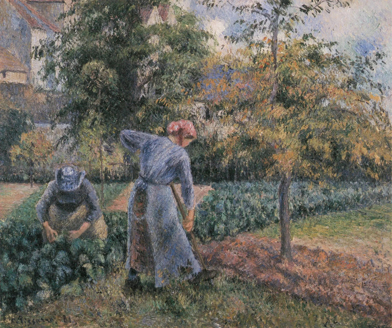 No pomar em Pontoise - Camille Pissarro