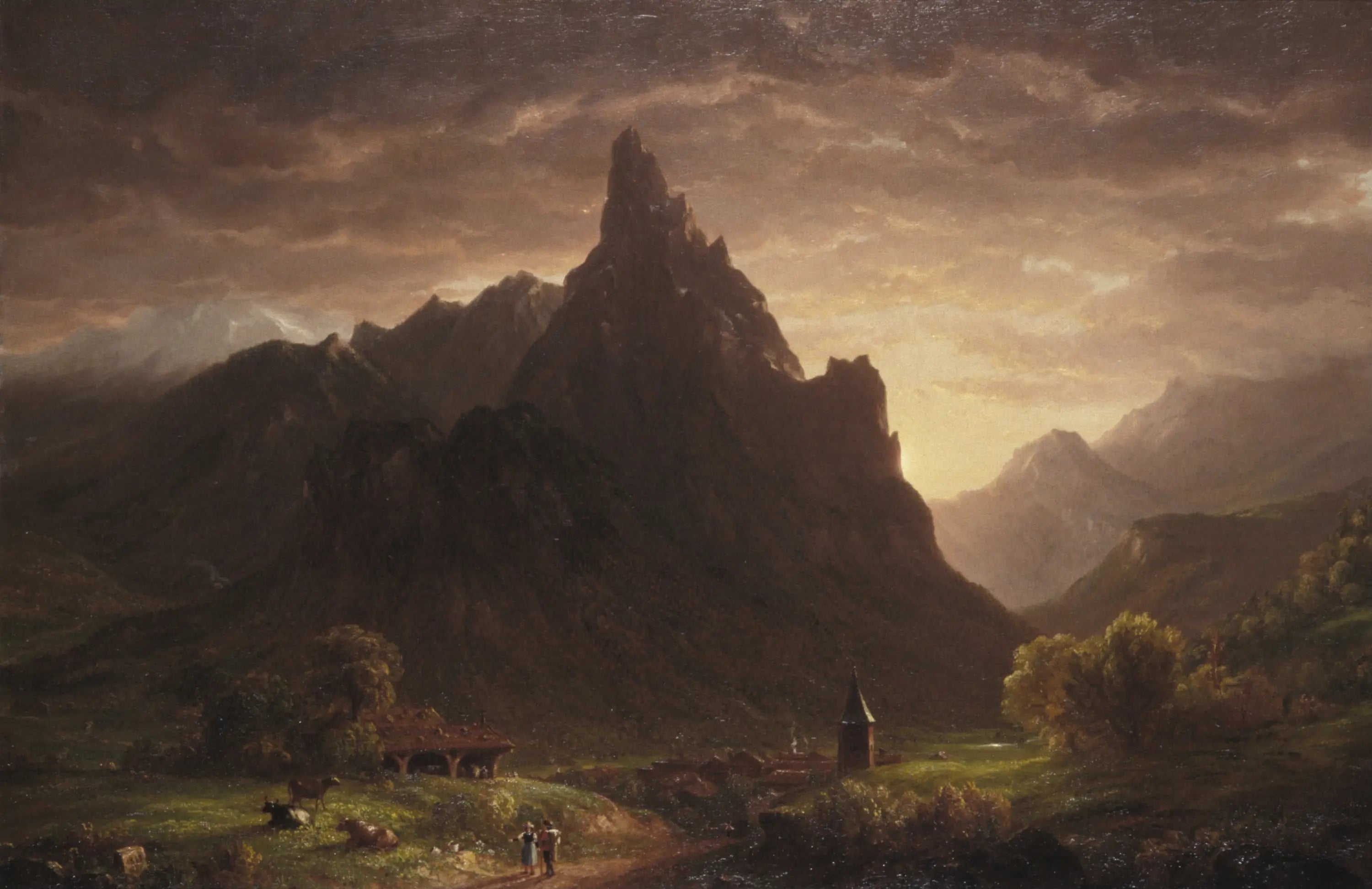 Dans le Simmental en Suisse - Thomas Cole - Alpha Reproduction