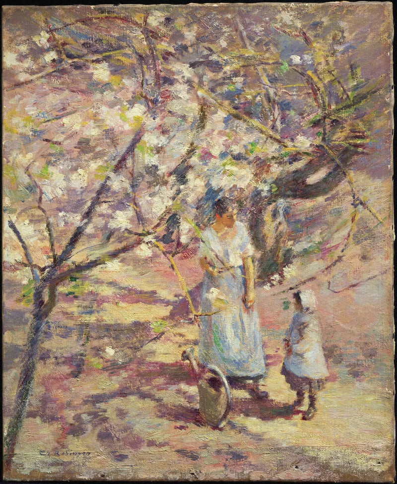 No pomar - Theodore Robinson