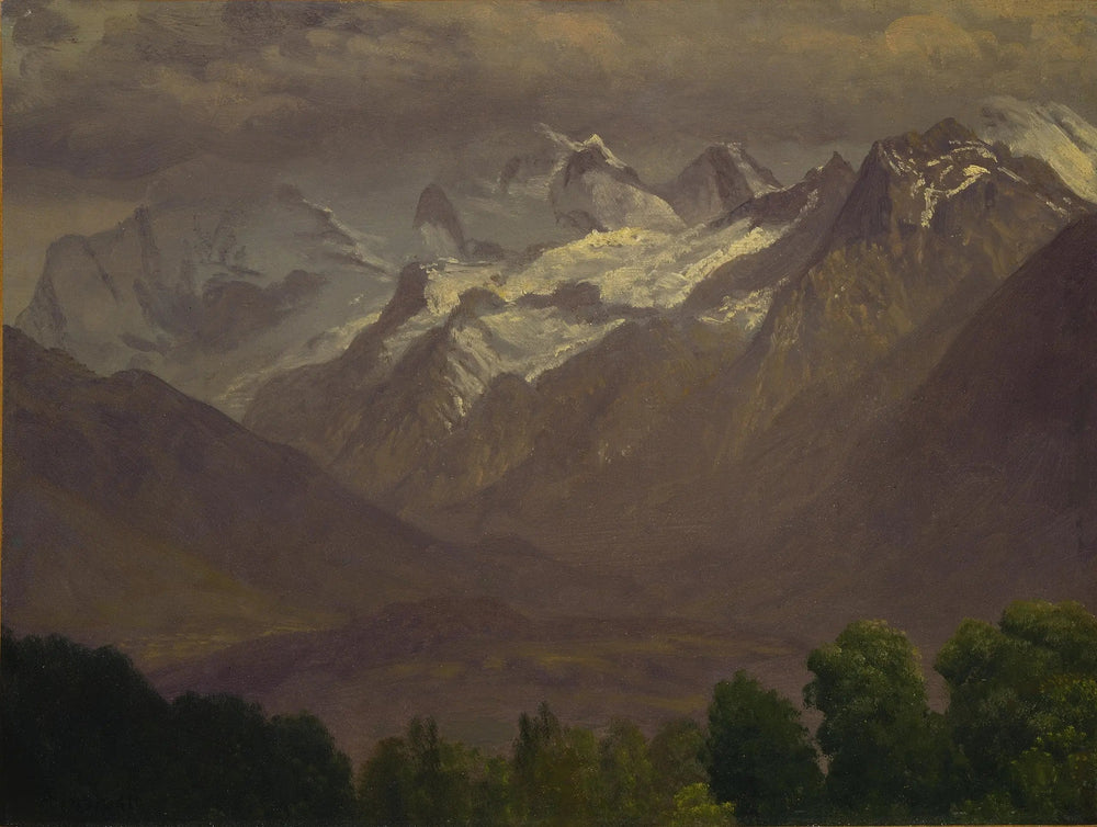 Dans les hautes montagnes - Albert Bierstadt - Alpha Reproduction