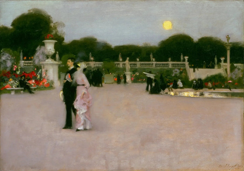 Nos jardins de Luxemburgo - John Singer Sargent