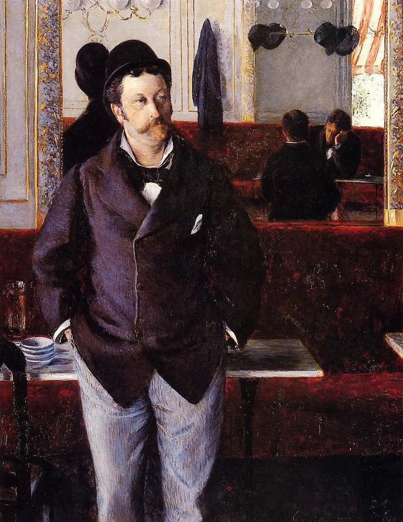 Em um café - Gustave Caillebotte