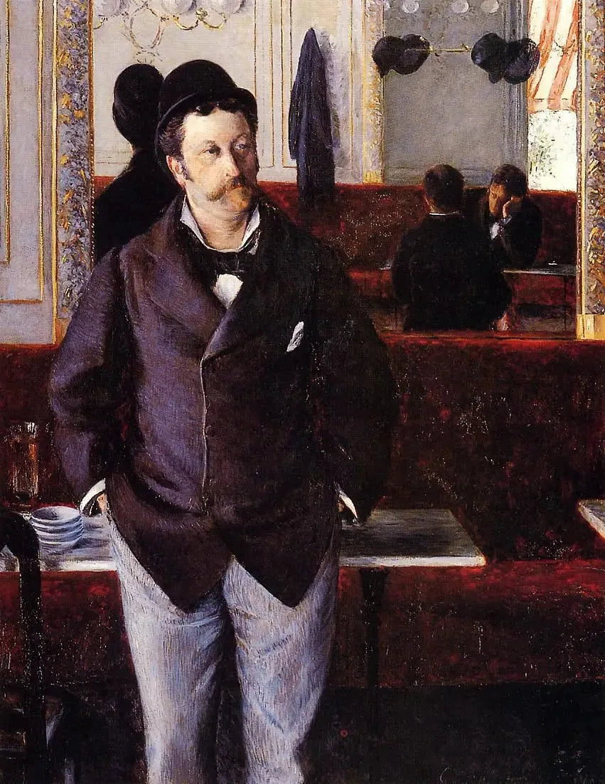Em um café - Gustave Caillebotte