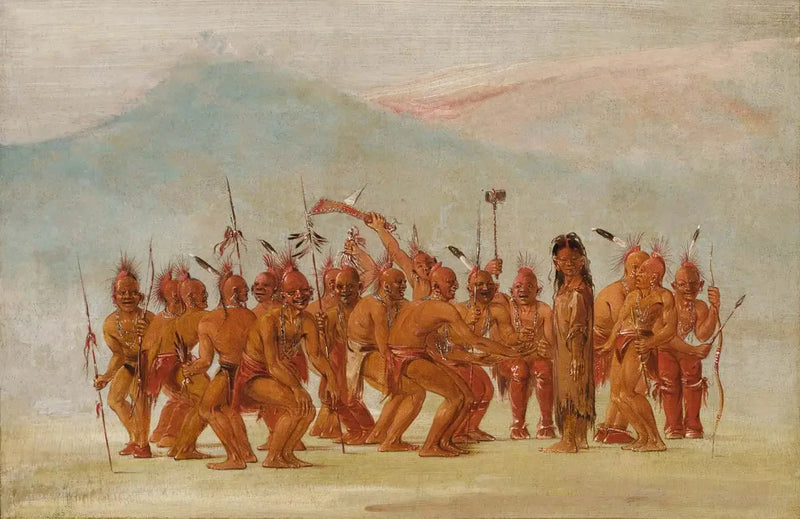 Dança no Berdash - George Catlin