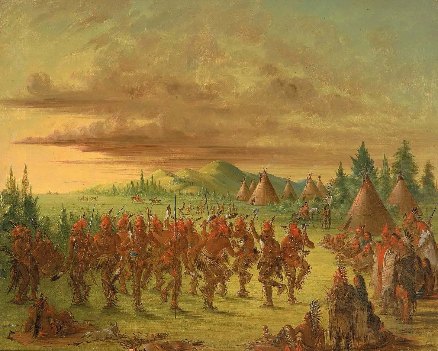 Danse de l’aigle - George Catlin - Alpha Reproduction