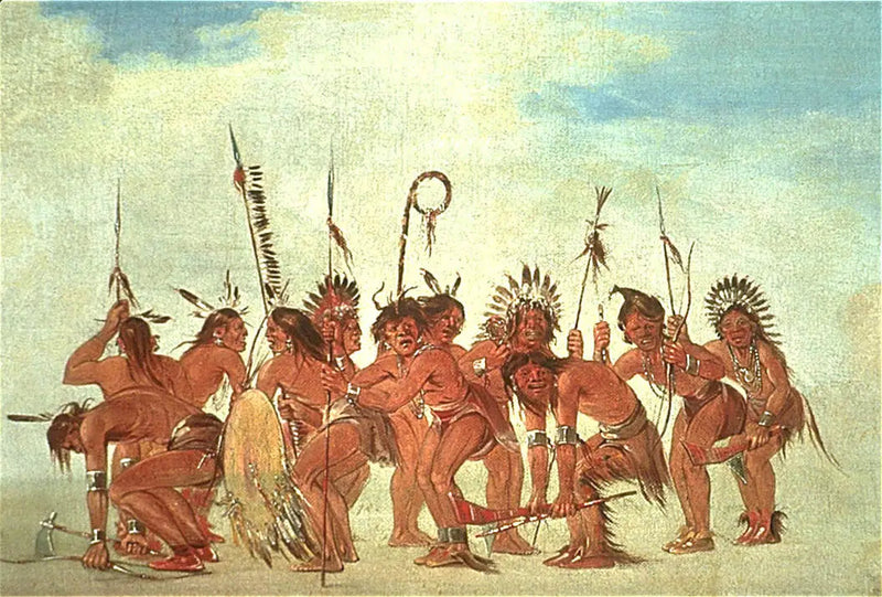 Dança das Guerreiras em Fort Snelling - George Catlin