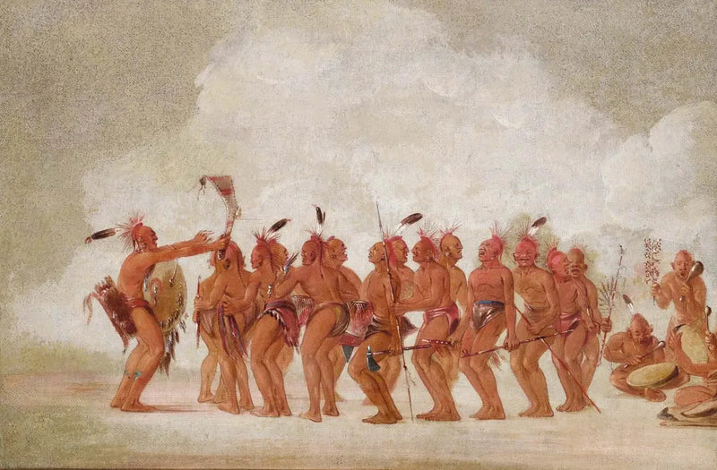 Dança dos Escravos, Sac e Renard - George Catlin
