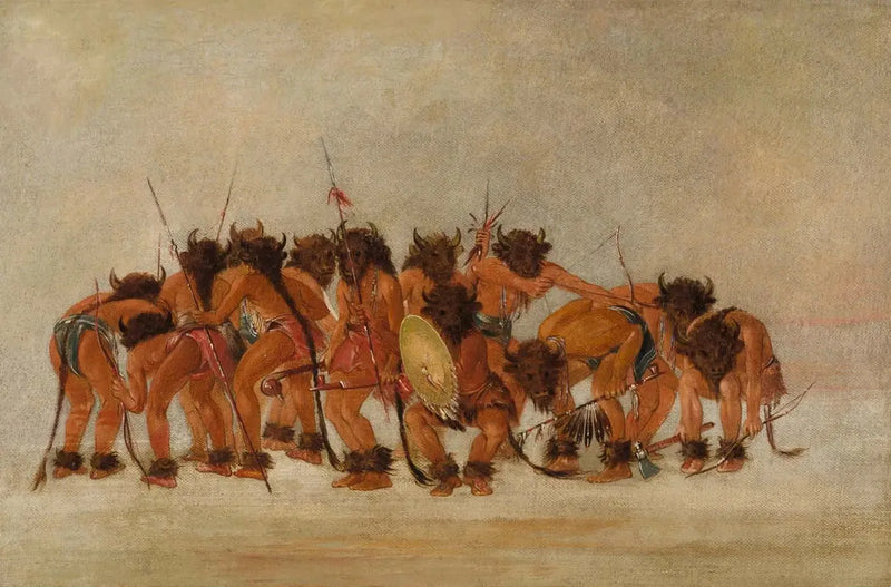 Dança do búfalo, Mandan - George Catlin