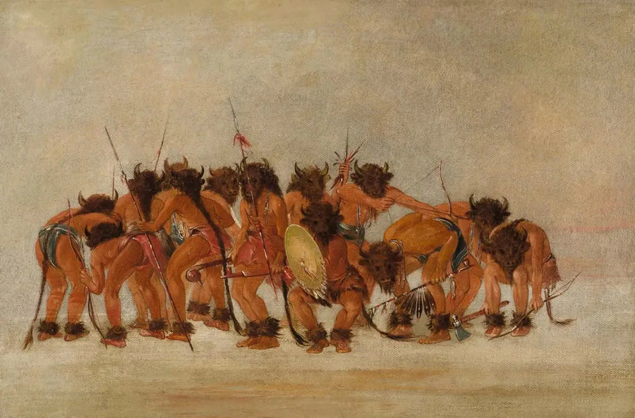 Dança do búfalo, Mandan - George Catlin