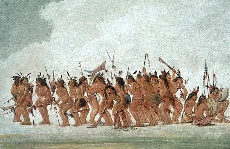 Dança do cachorro em Fort Snelling - George Catlin