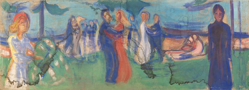 Dança perto do mar - Edvard Munch