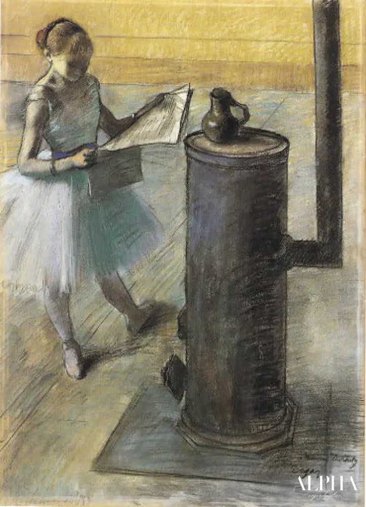 Danseur lisant - Edgar Degas - Reproductions de tableaux et peintures haut de gamme