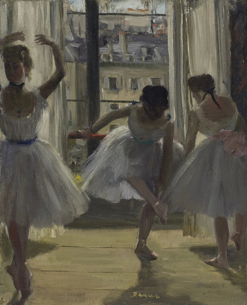 Dançarinas em uma sala de exercícios (Três Dançarinas) - Edgar Degas