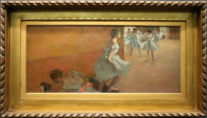 Dançarinas subindo uma escada - Edgar Degas