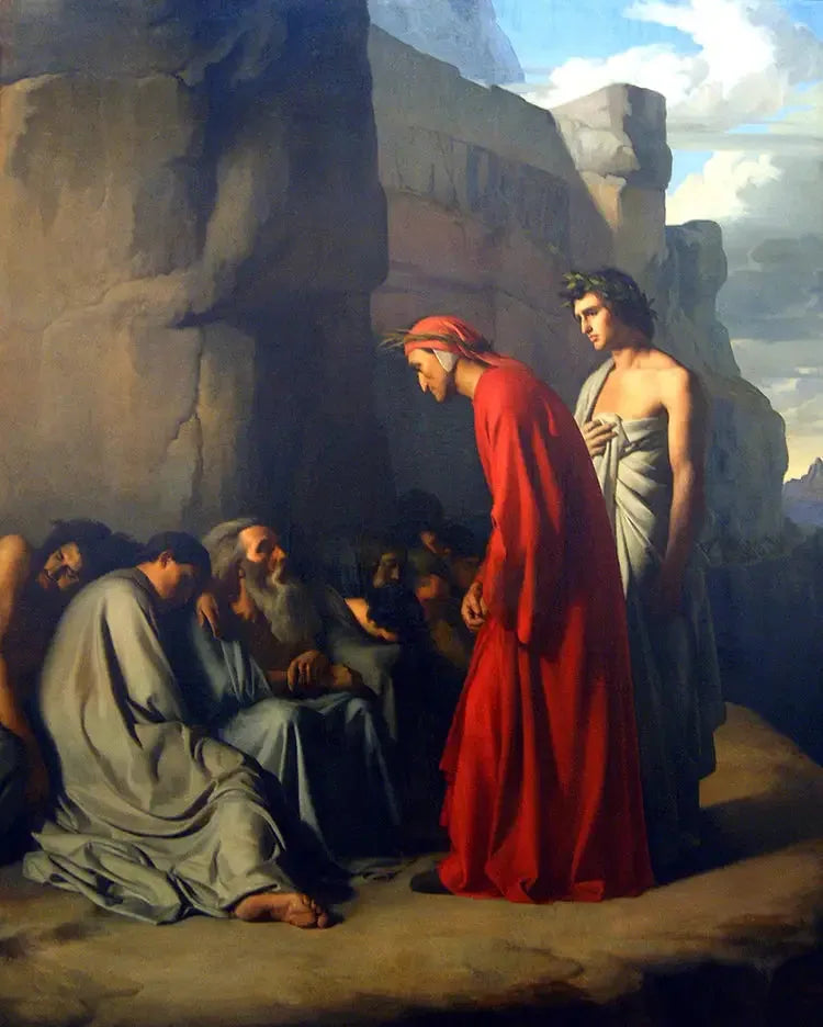 Dante no Inferno - Hippolyte Flandrin