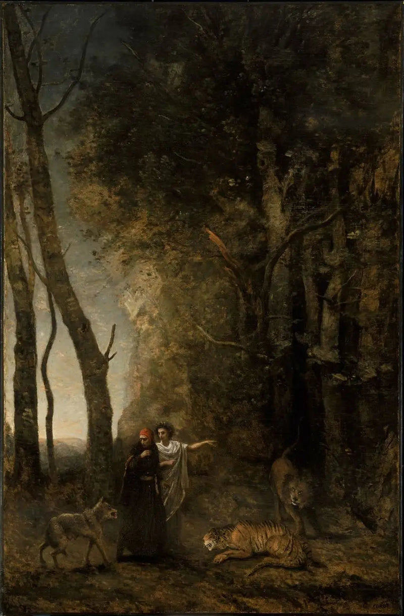 Dante e Virgílio - Jean-Baptiste Camille Corot