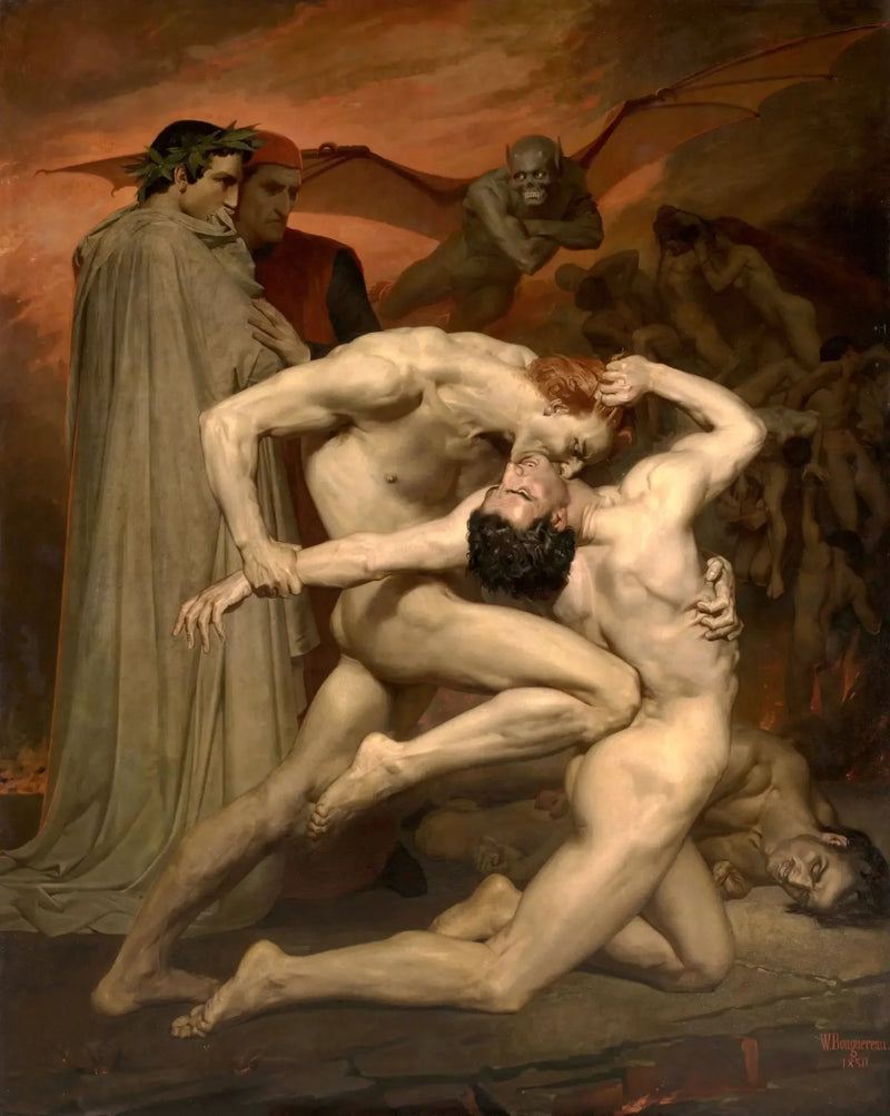 Dante e Virgílio no Inferno - Bouguereau