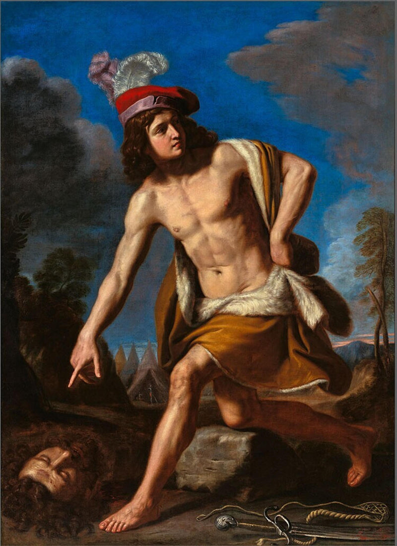 David com a cabeça de Golias - Guercino