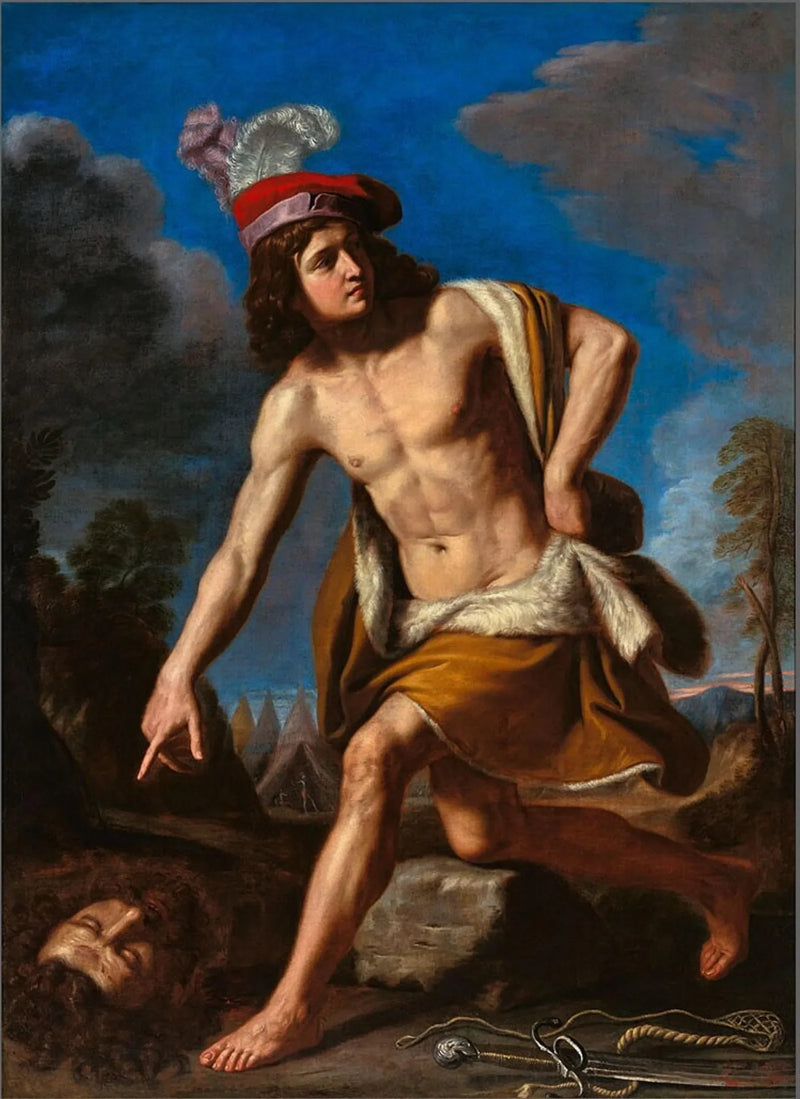 David com a cabeça de Golias - Guercino
