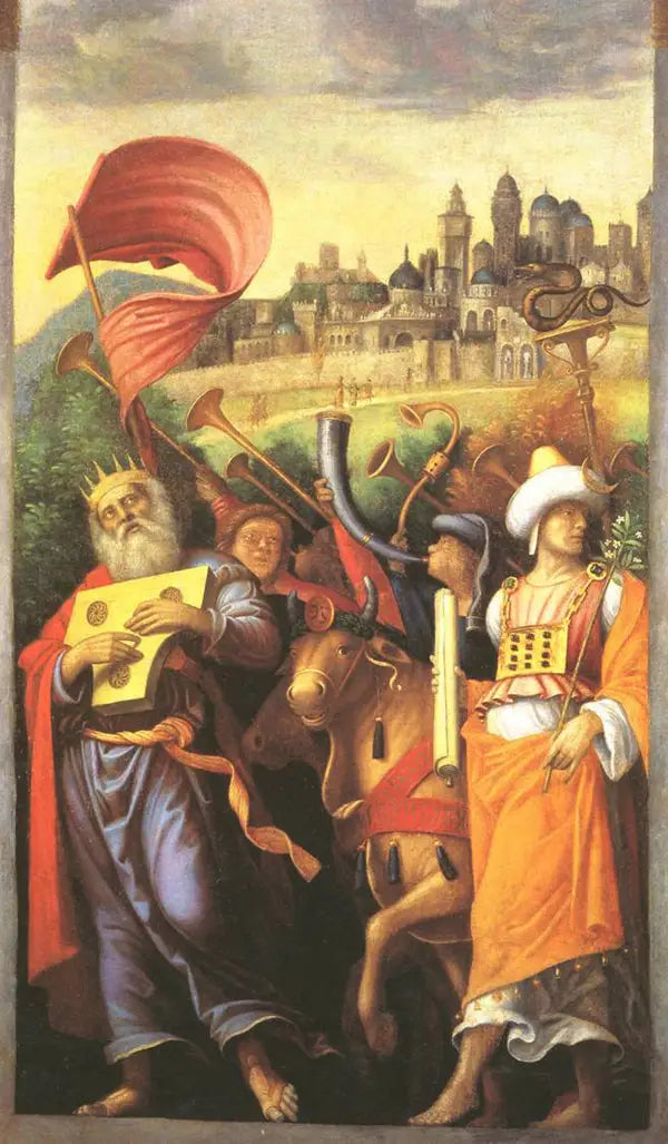 David diante da Arca da Aliança - Antonio da Correggio